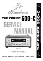 Fisher 500-C - Service Manual